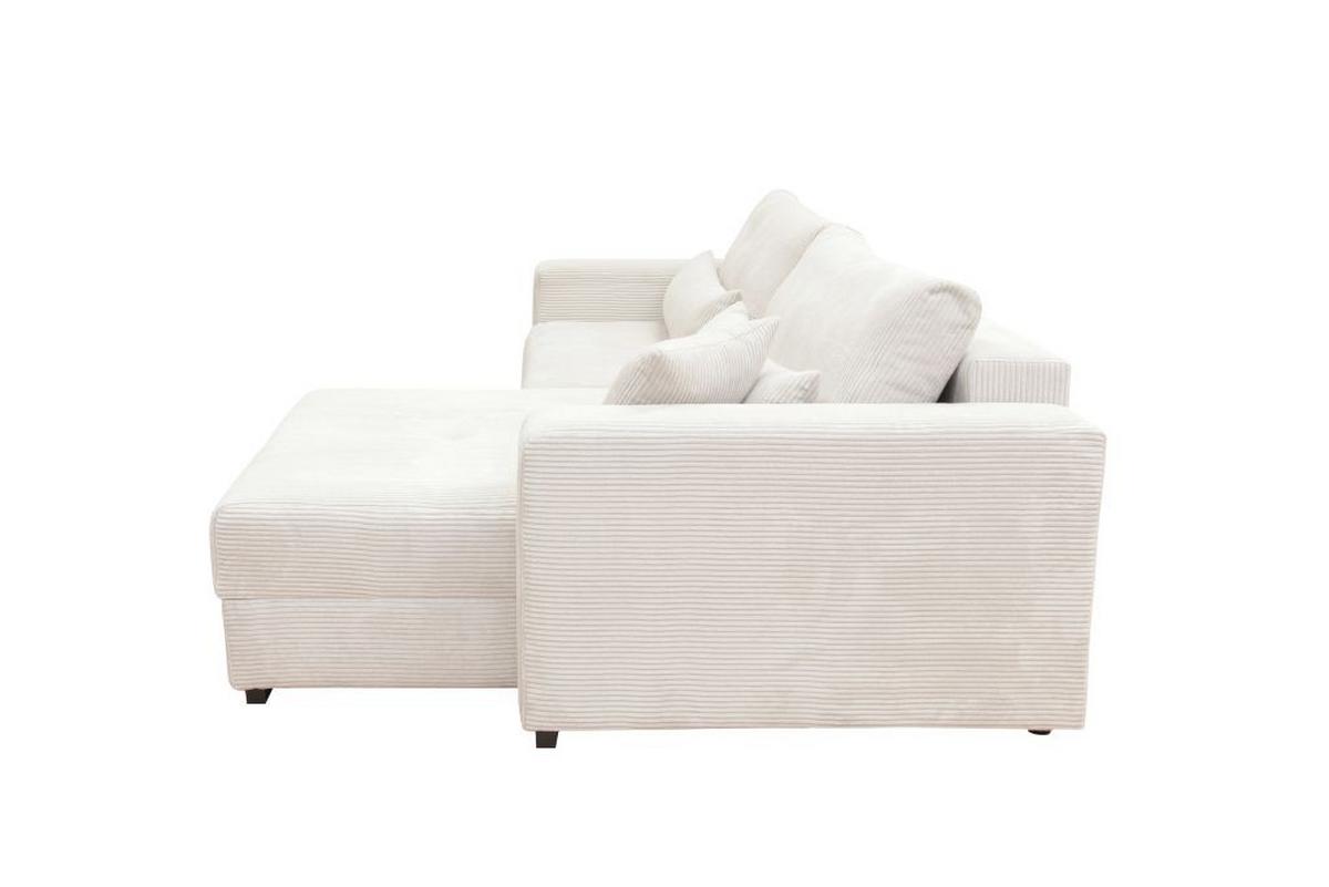 Kutna Garnitura Xela - bijela/crna, Moderno, tekstil (265/170cm) - Modern Living