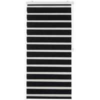 Rulou zebră Thomas - negru, plastic/textil (80/160cm) - Premium Living