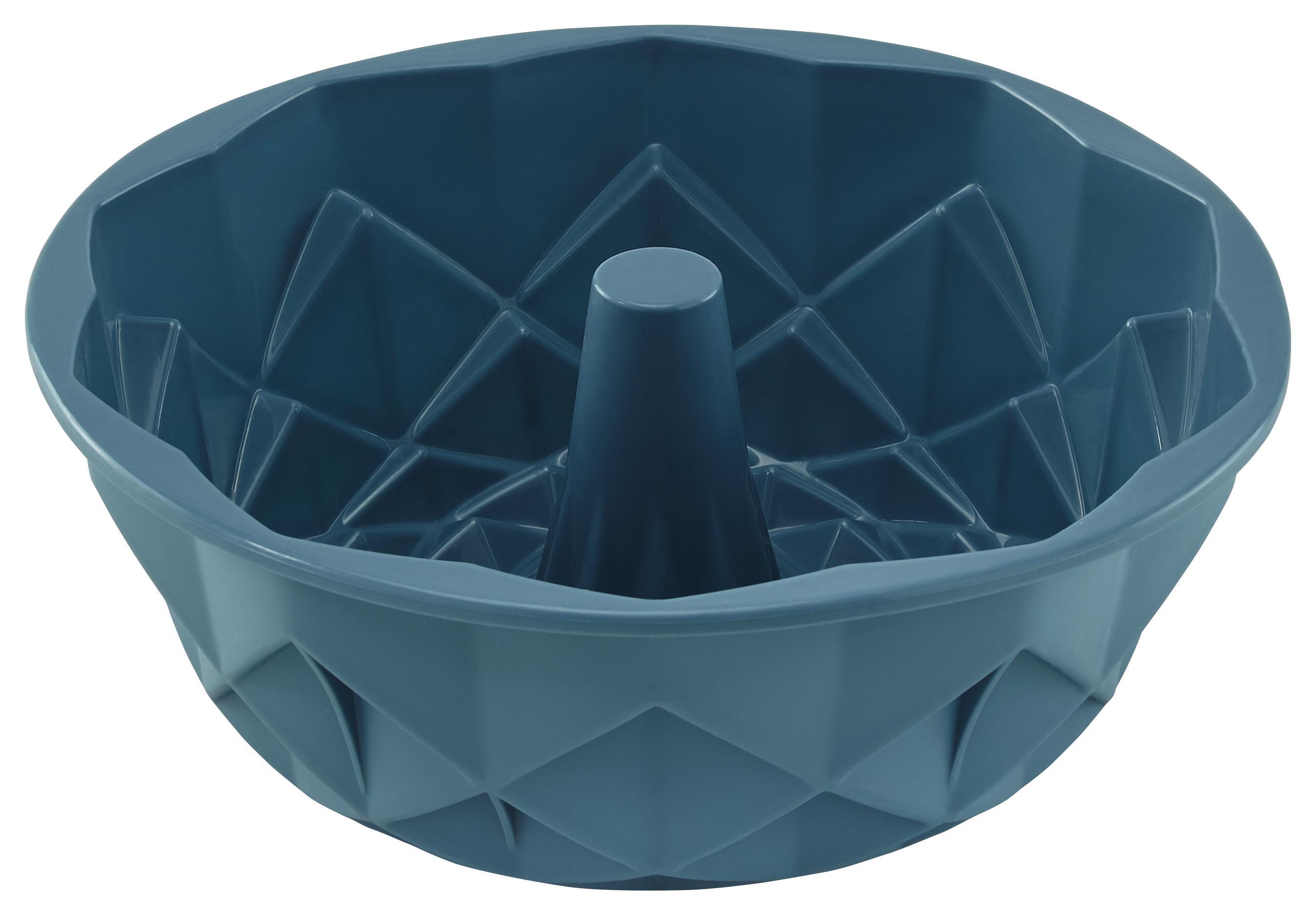 Backform Elina aus Silikon - Blau, MODERN, Kunststoff (25/9cm) - Mömax modern living