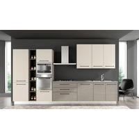 Kuhinjski Blok Line, Z Aparati, 390 Cm - sivi hrast/črna, Moderno, kovina/leseni material (390/60/216/240cm) - Mömax