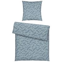 Bettwäsche Ferns XL Blau ca. 155x220cm - Blau, MODERN, Textil (155/220cm) - Mömax