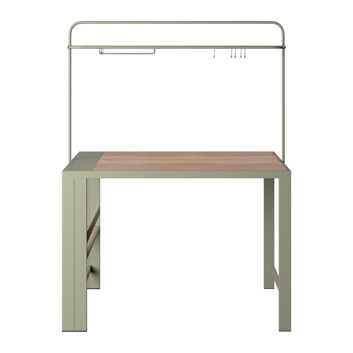 Gartenset Nelli Beige/Grün/Naturfarben - Beige/Naturfarben, MODERN, Kunststoff/Textil