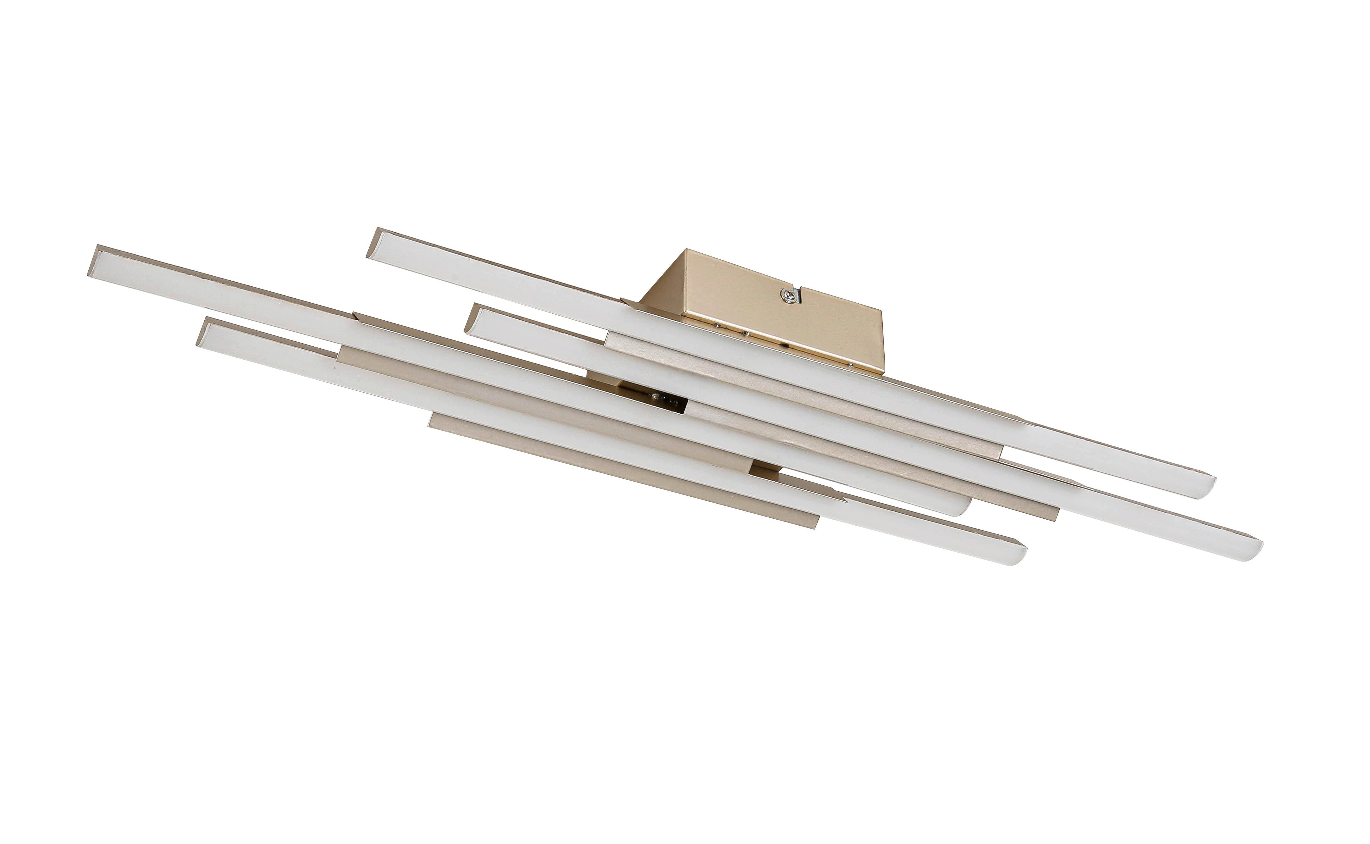 LED-Deckenleuchte Lir Champagner max. 30 Watt - Champagner, MODERN, Kunststoff/Metall (68/15cm) - Mömax