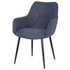 STOL MED ARMSTÖD ELENA -TOP- - grå/svart, Modern, metall/trä (57/85/60cm) - Mömax