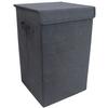 Wäschekorb Dreso M ca. 30x50x30 cm Anthrazit - Anthrazit, MODERN, Textil (30/50/30cm) - MID.YOU