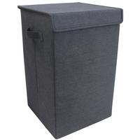 Wäschekorb Dreso M ca. 30x50x30 cm Anthrazit - Anthrazit, MODERN, Textil (30/50/30cm) - MID.YOU