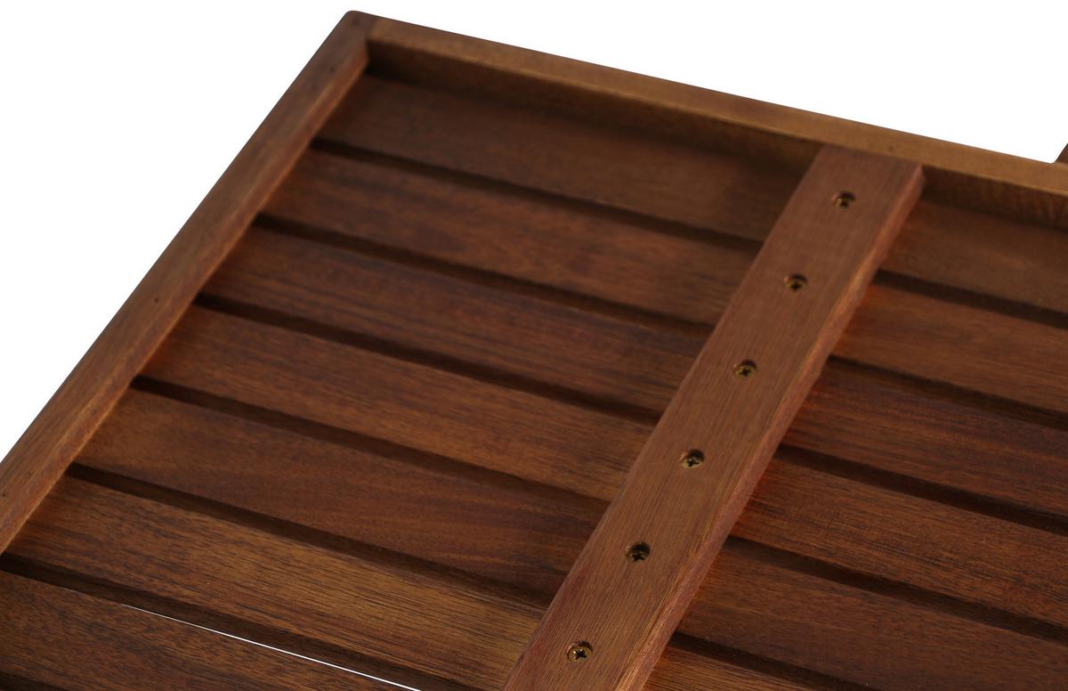 GARTENBEISTELLTISCH 358329 - Akaziefarben, MODERN, Holz (60/40,5/66,5cm) - Siena Garden