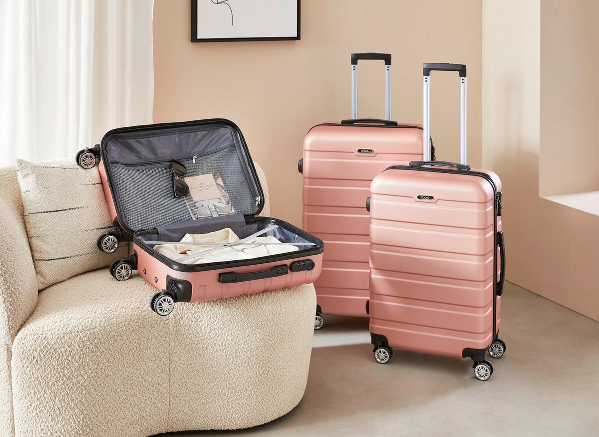 WALIZKA PODRÓŻNA LTS-A0023.84.1 - jasnoszary, Lifestyle, tworzywo sztuczne/metal (48/77/29cm) - Novel