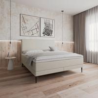 Box Ágy Nevada - bézs, Modern, textil/fa (160/200cm) - Bessagi