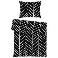 BETTWÄSCHESET MARBLE - Schwarz, Konventionell, Textil (160/210cm) - Modern Living