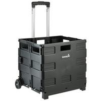 Einkaufstrolley Olli Schwarz ca. 65l - Schwarz, KONVENTIONELL, Kunststoff (42/40,5/38cm)