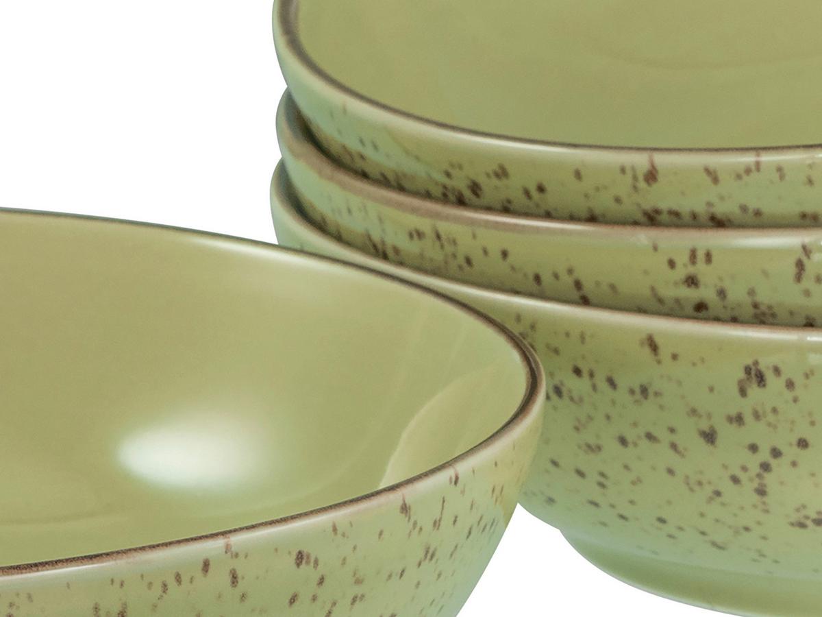Set Posod Green, 4-Delni - zelena, Design, keramika (22,5cm) - Creatable