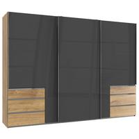 Ormar S Kliznim Vratima Level 36c - siva/boje hrasta, Moderno, drvni materijal (300/216/65cm) - Modern Living