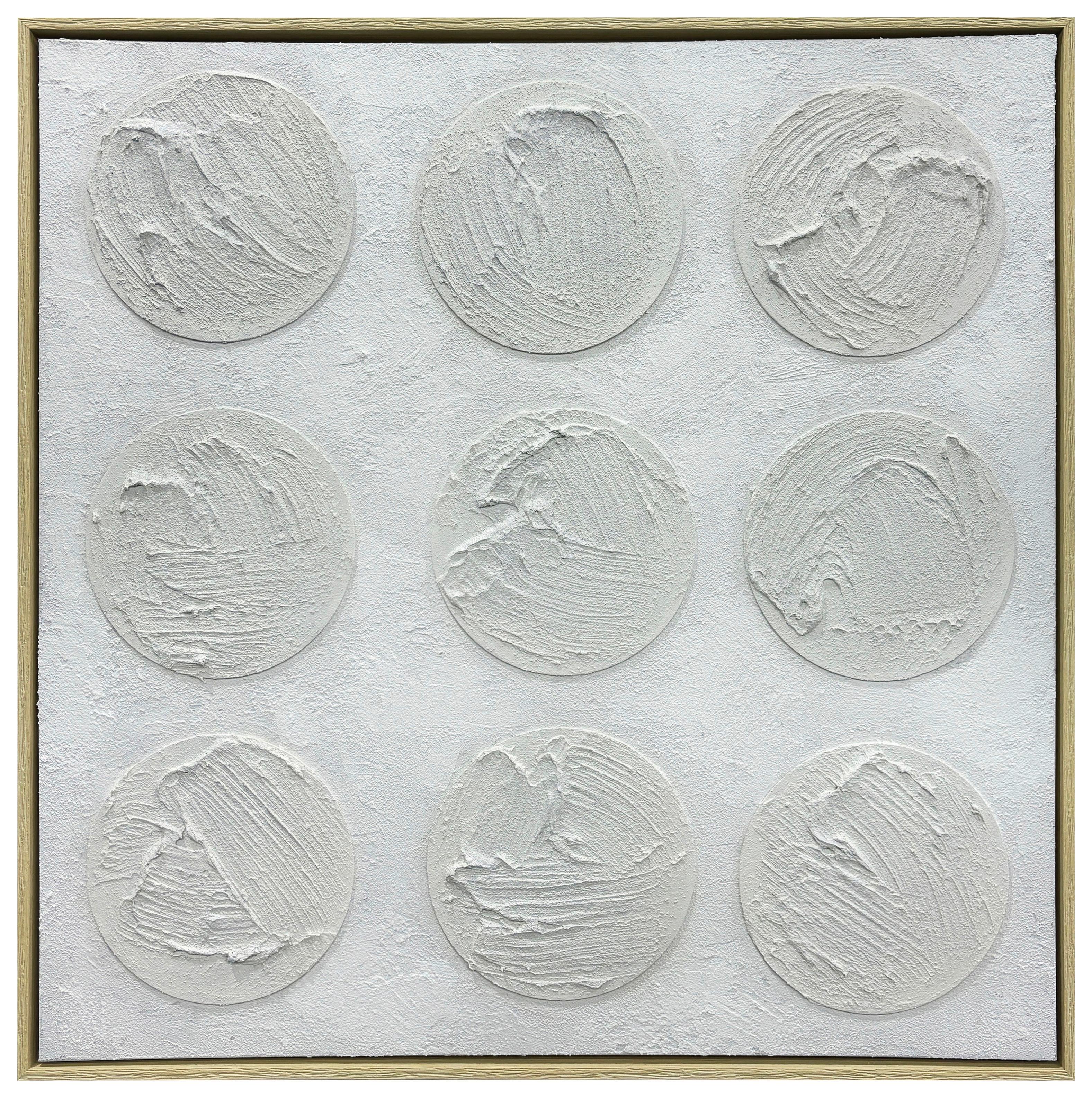 Leinwandbild Vida Weiss/hellgrau Ca. 80x80 - Weiss/Hellgrau, Konventionell, Holz/Kunststoff (80/80/4.3cm) - Mömax