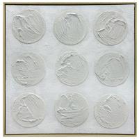 Leinwandbild Vida Weiss/hellgrau Ca. 80x80 - Weiss/Hellgrau, Konventionell, Holz/Kunststoff (80/80/4.3cm) - Mömax