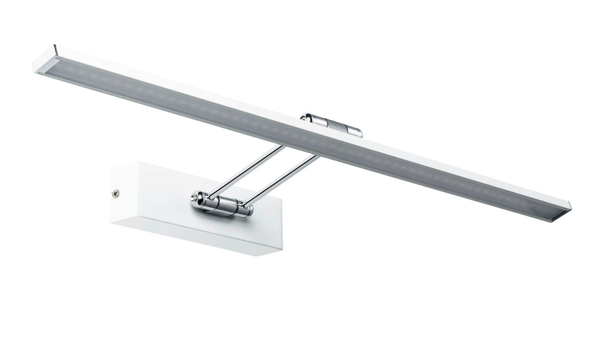 Bilderleuchte Beam Sixty in Weiß/Chromfarben max. 11 W - Chromfarben/Weiß, Basics, Metall (58,5/4,6cm) - Paulmann