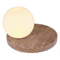 Svjetiljka Solarna 36851 - bijela/smeđa, Natur, plastika (20/20/17cm) - Globo