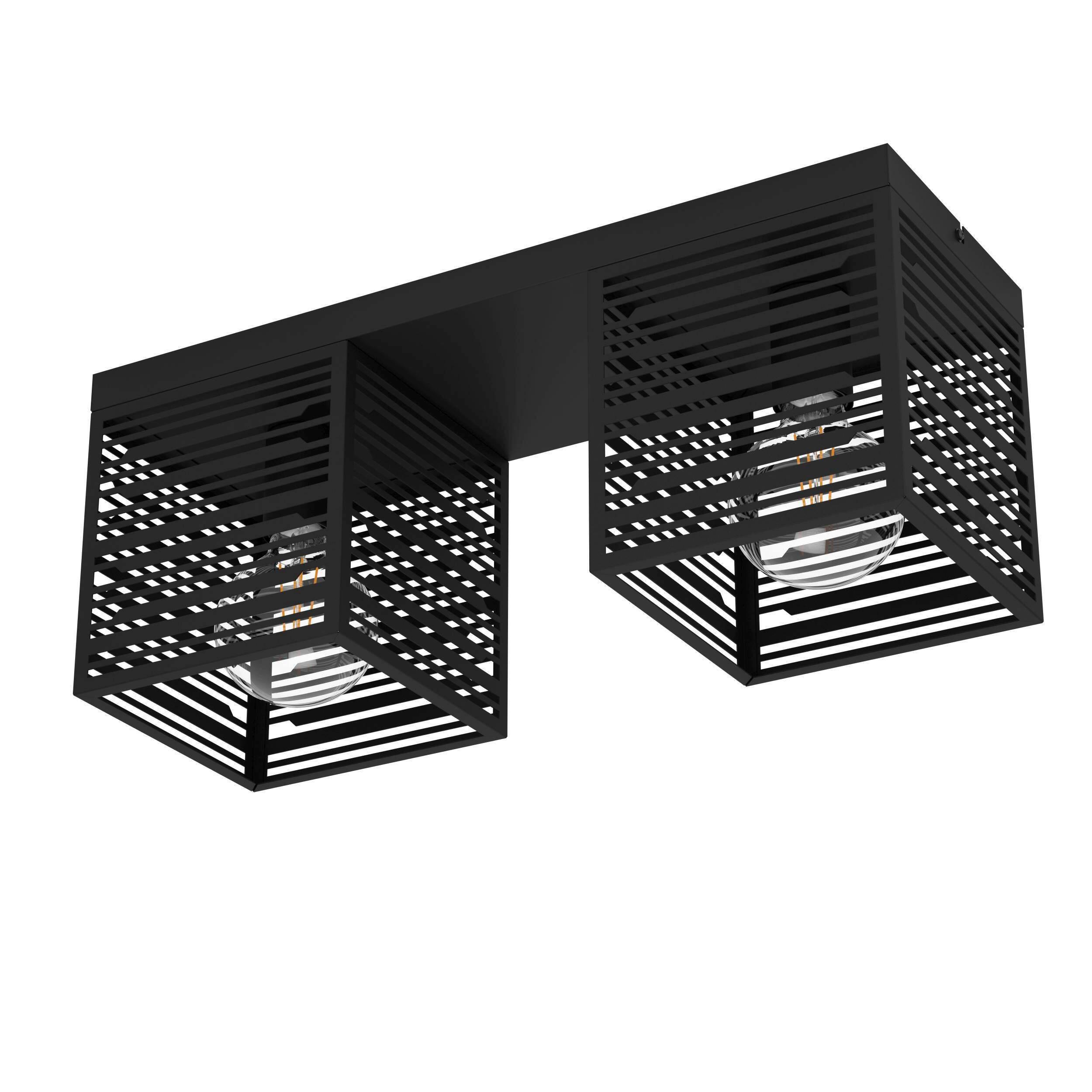 Deckenleuchte 900356_piedritas - Schwarz, Design, Metall (51,5/18/20,5cm) - Eglo