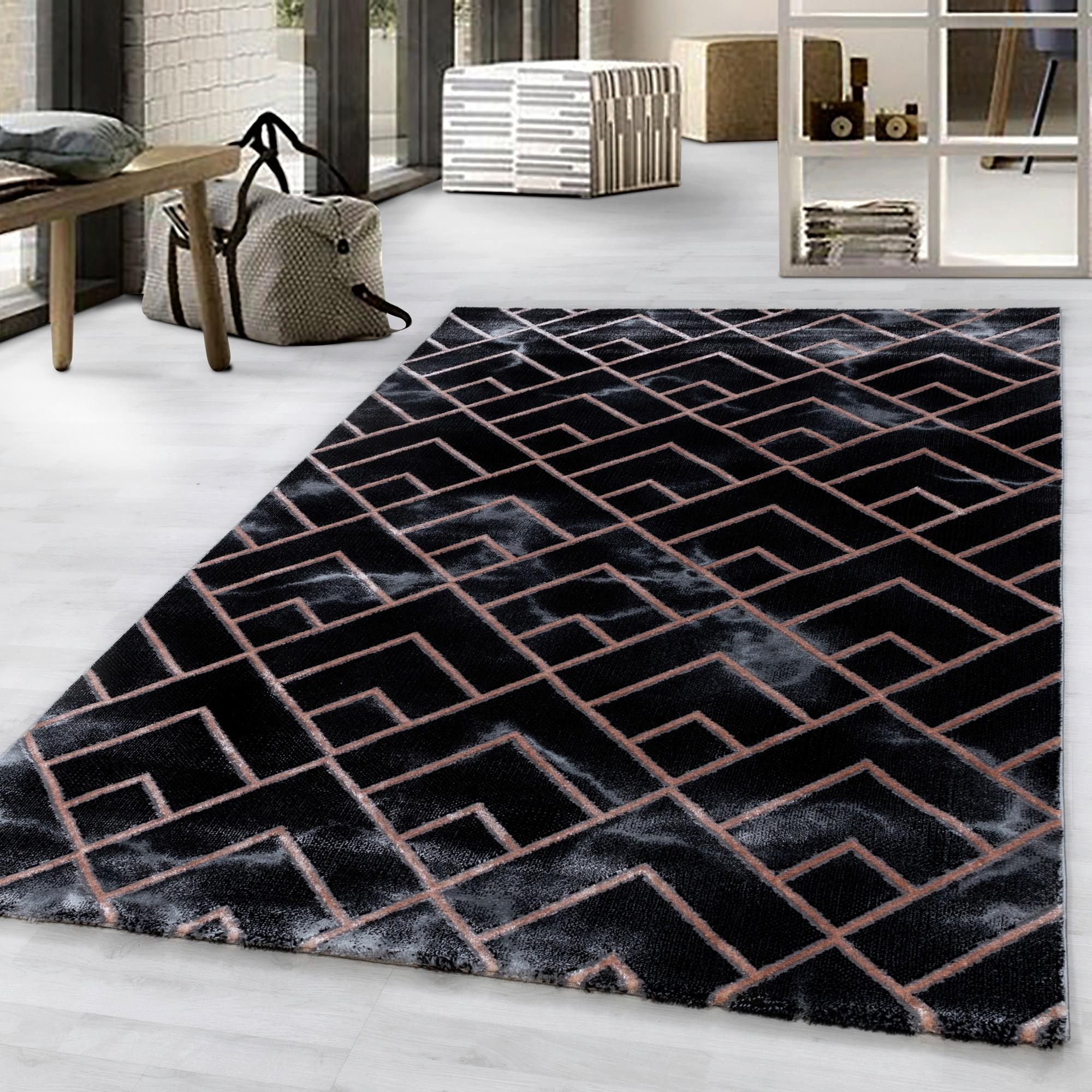 Webteppich Naxos Bronzefarben ca. 140x200cm - Bronzefarben, Design, Textil (140/200cm)