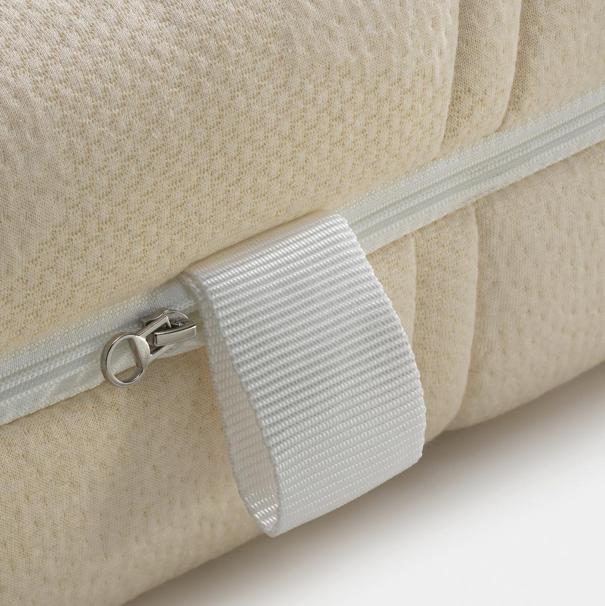 Latexmatratze Waldgrün ca.90x200 cm Weiß - Weiß, Basics, Textil (90/200cm) - Linea Natura