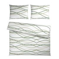 Posteljnina Welle Xxl - bela/svetlo zelena, Moderno, tekstil (200/200cm) - Mömax