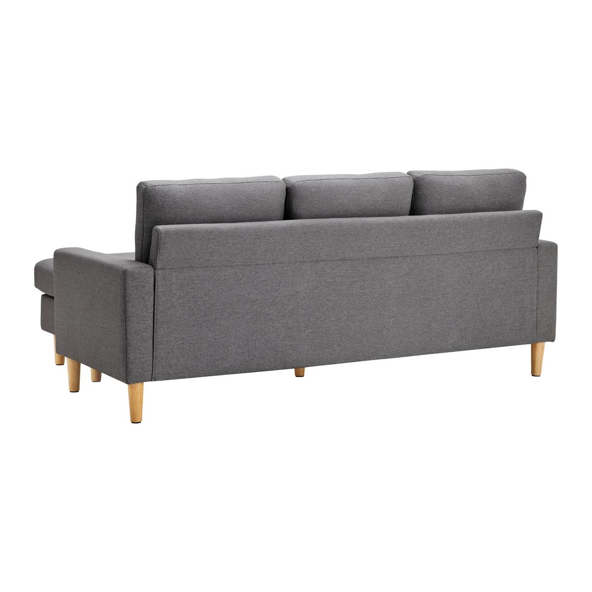 Coltar NOEMIE - gri, Modern, lemn/textil (198/86/78-135cm) - Bessagi Home