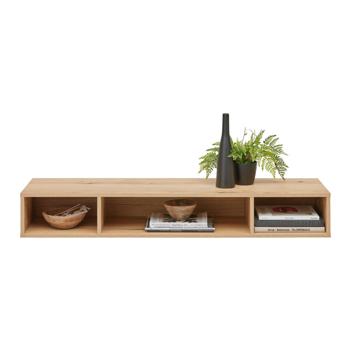 Regal Lugo Eichefarben - Eichefarben, MODERN, Holzwerkstoff (135/19,2/34,4cm) - Mömax