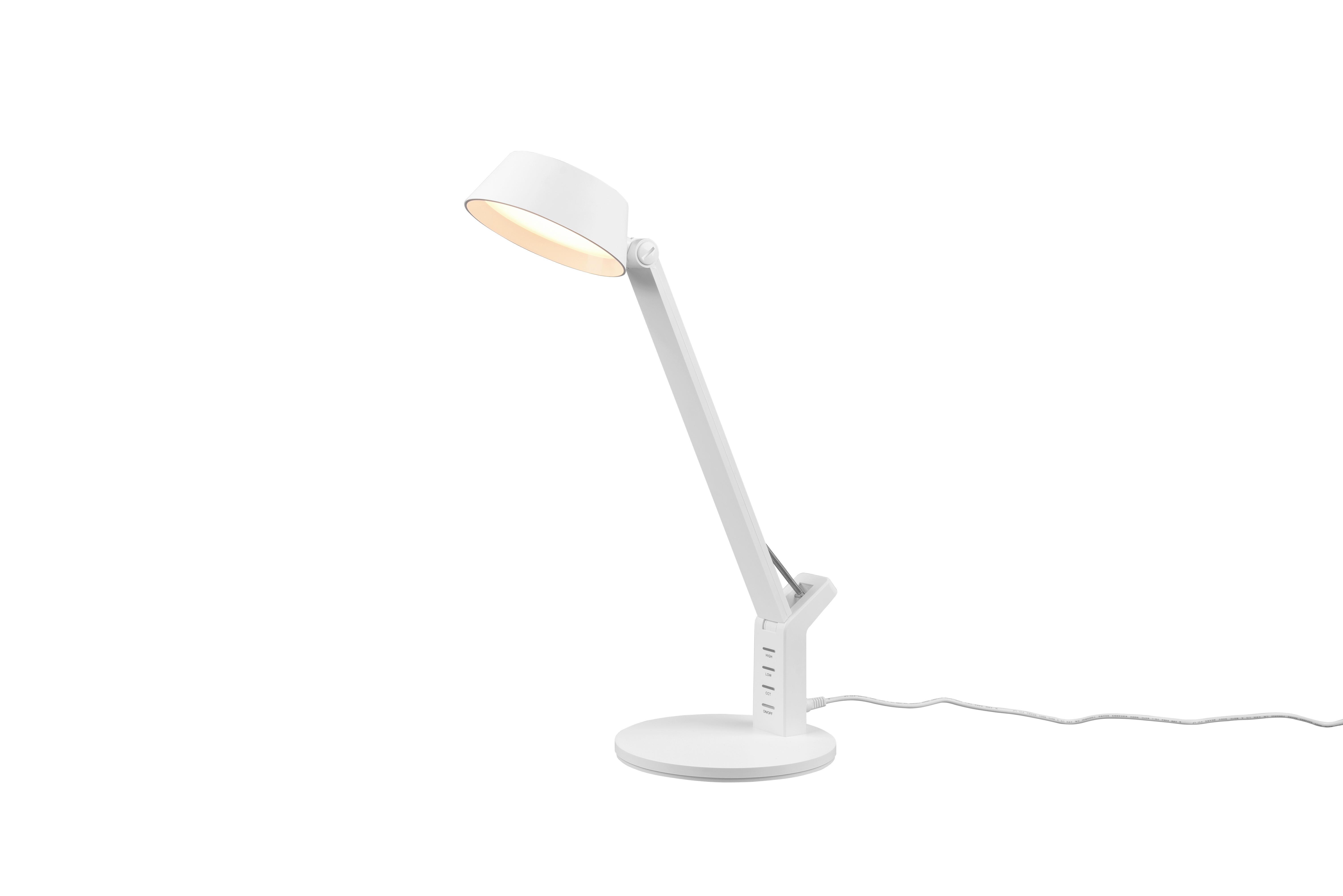 LED-Schreibtisch Ava Weiß max. 5 Watt - Weiß, Basics, Kunststoff (40,4/17,1/30,5cm) - Trio Leuchten