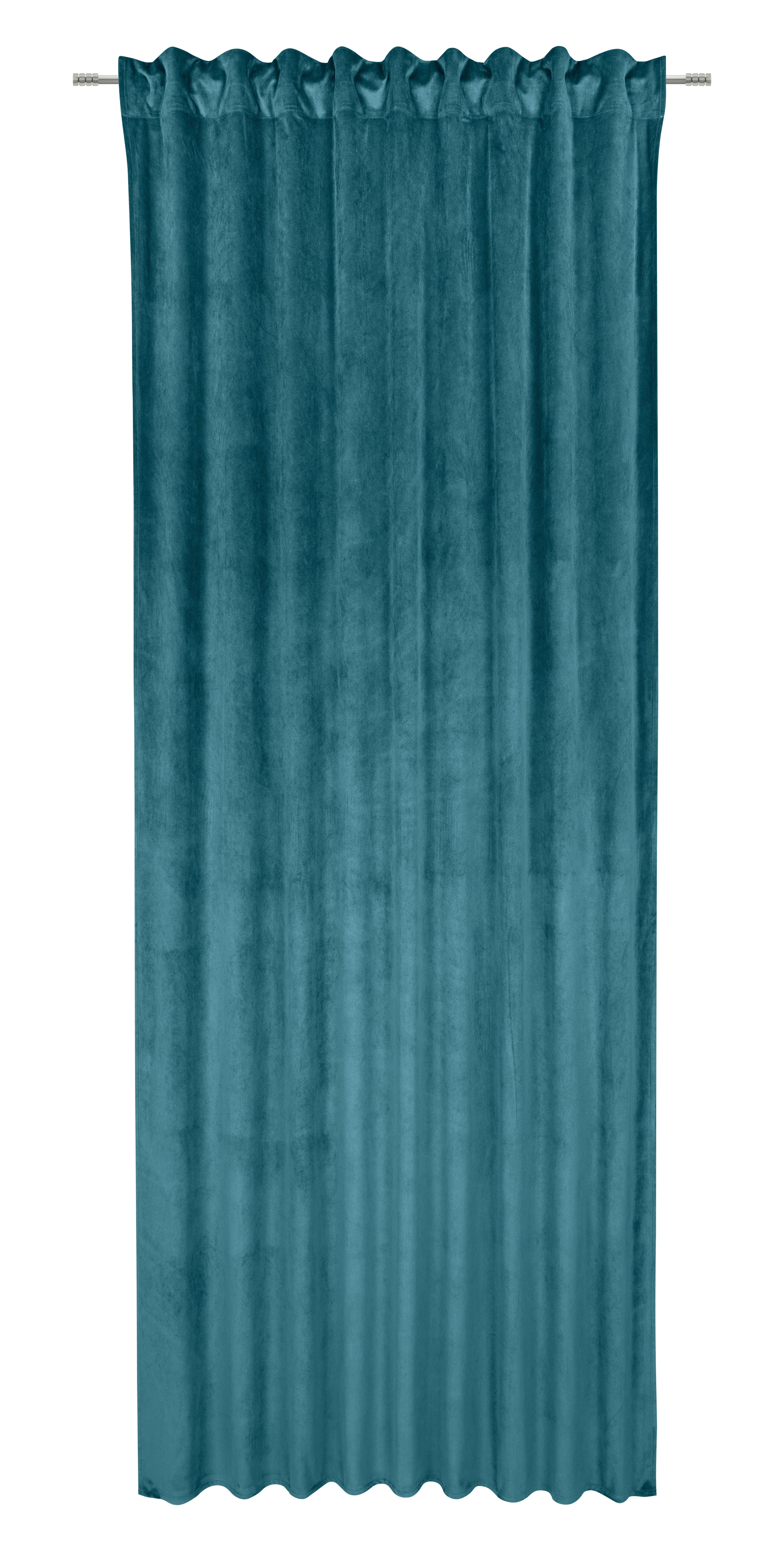 GARDINLÄNGD BIANCA - jadegrön, Klassisk, textil (140/245cm) - Modern Living
