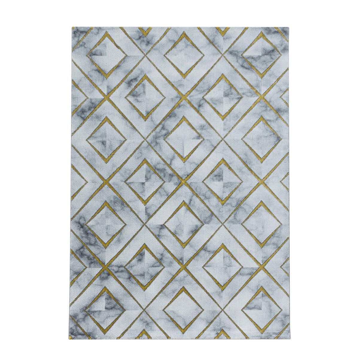 Webteppich Naxos Goldfarben ca. 140x200cm - Goldfarben, Design, Textil (140/200cm)