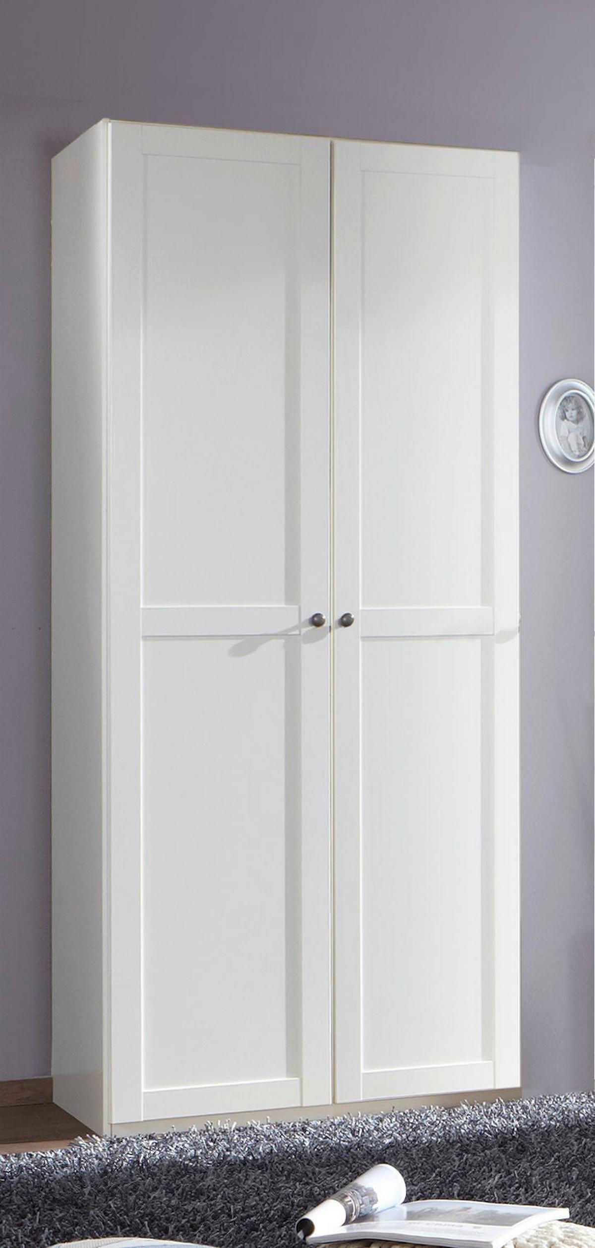 Ormar S Klasičnim Vratima New York B - bijela, Konvencionalno, drvni materijal/metal (90/236/58cm) - Modern Living