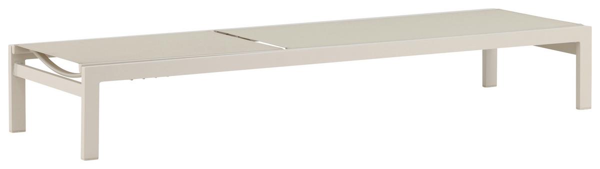 SONNENLIEGE COPACABANA - Beige, KONVENTIONELL, Metall (60/30/195cm) - Gardenson