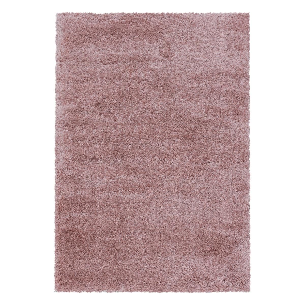 Hochflorteppich Fluffy Rose Rosa ca. 160x230cm - Rosa, Basics, Textil (160/230cm)