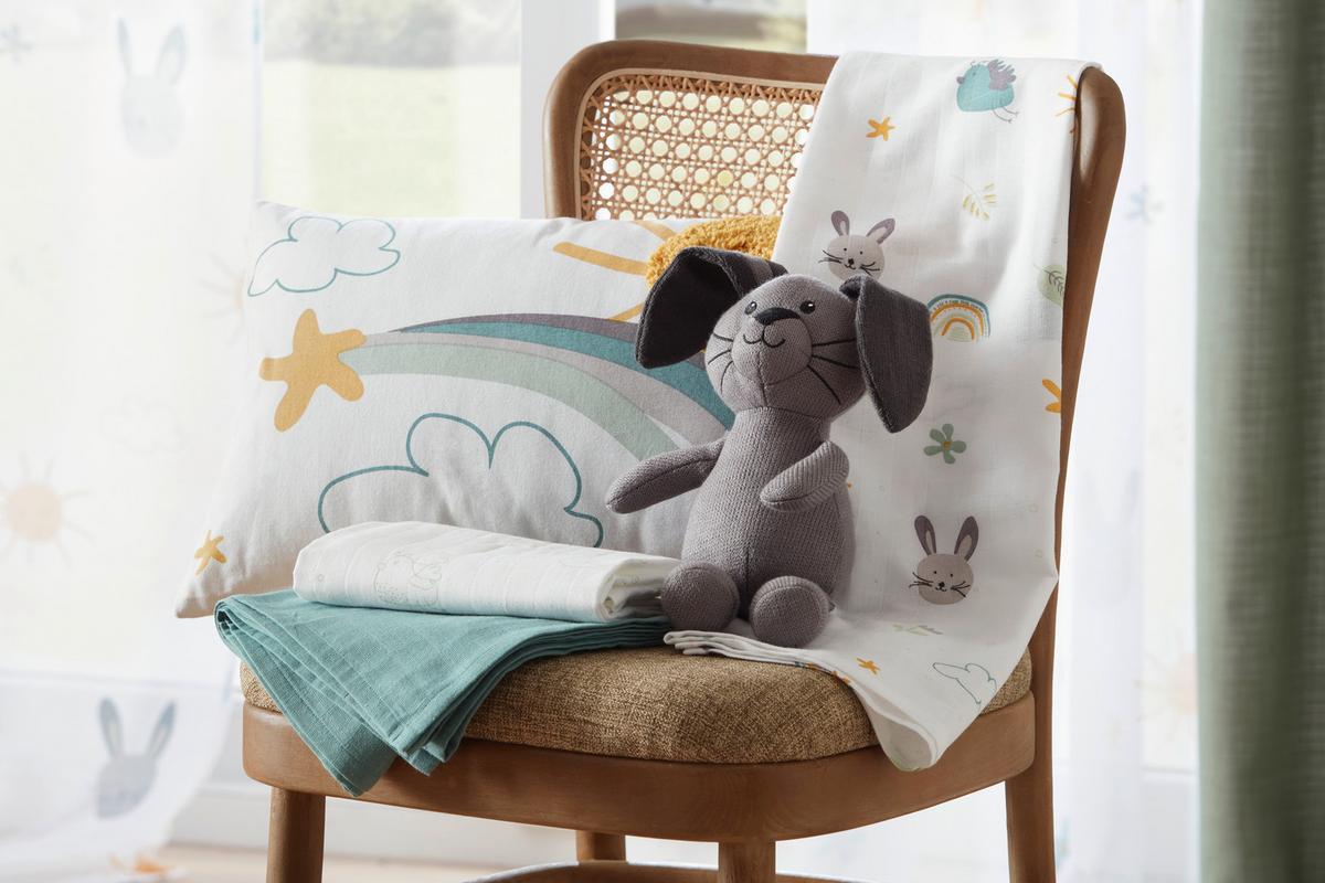 Scutec textil Birds - albastru/alb, Konventionell, textil (80/80cm) - Modern Living