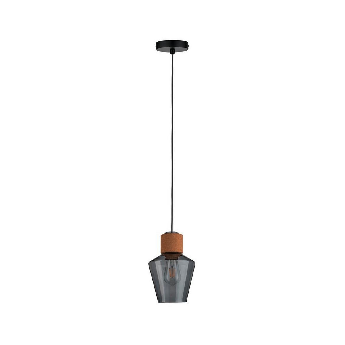 Hängeleuchte Noerdic Elia max. 20 Watt - Schwarz, KONVENTIONELL, Glas/Metall (18cm) - Paulmann