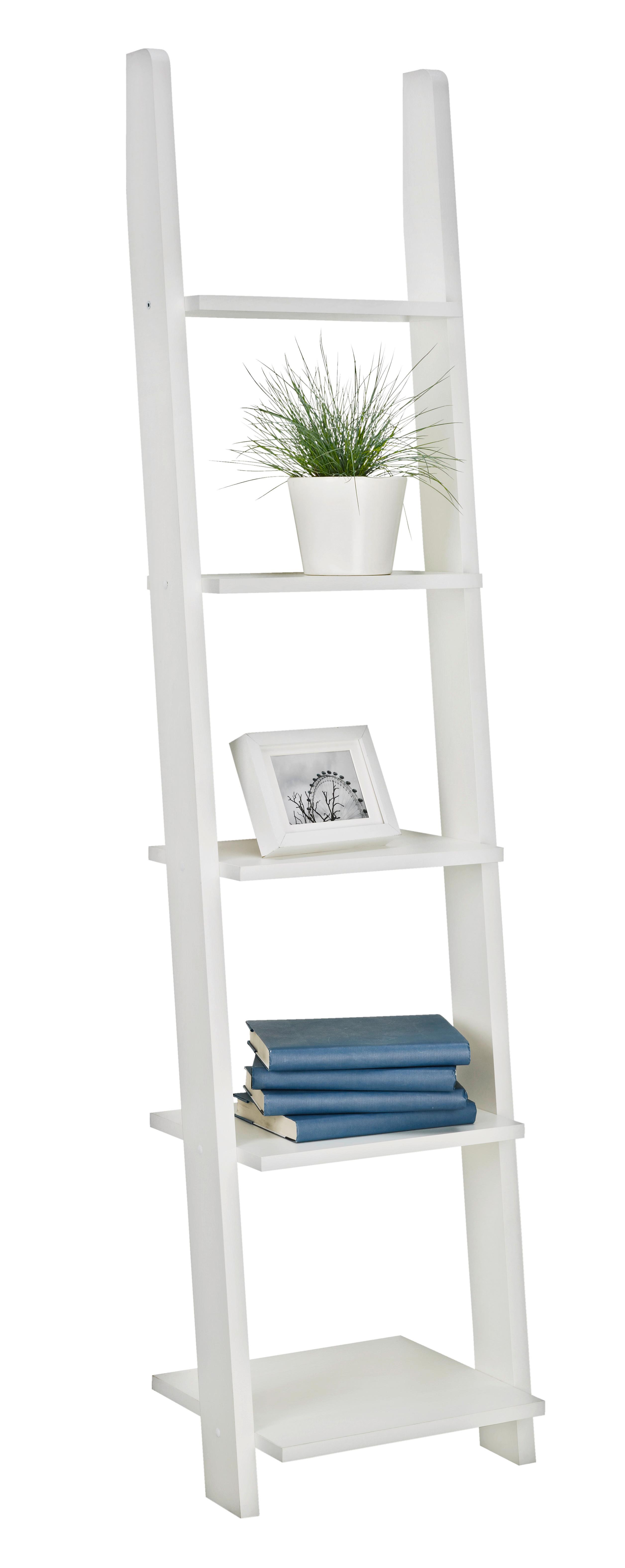 Regal in Weiß mit 5 Fächer - Weiß, KONVENTIONELL, Holz/Holzwerkstoff (41,4/176/34,2cm) - Modern Living