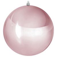 Glob de Crăciun Big - roz, plastic (10cm) - Modern Living