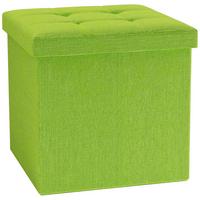 Zaboj Za Sedenje Boxas, Zelena - zelena, Basics, umetna masa/leseni material (38/38/38cm) - MID.YOU