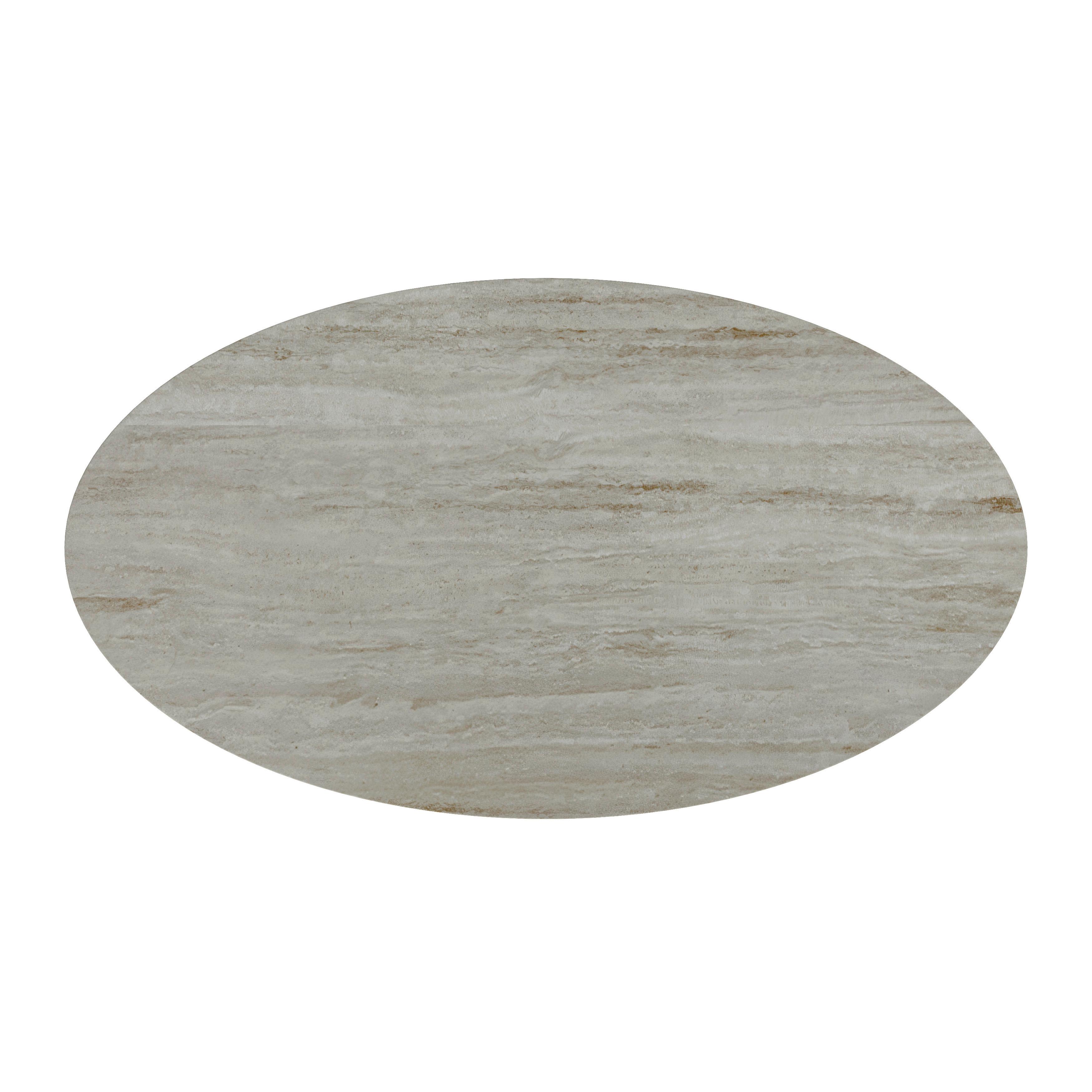 MATBORD THIAGO - cremefärgad, Modern, metall/trämaterial (160/76/90cm) - Bessagi Home