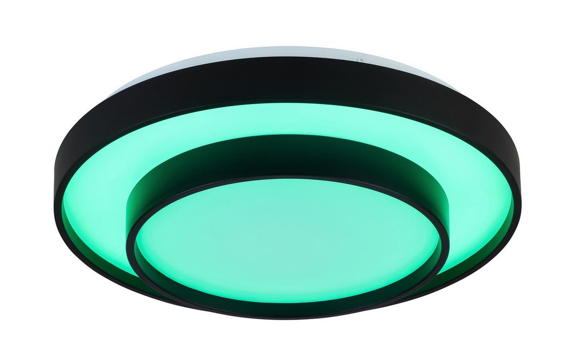 LAMPA SUFITOWA LED RIKU - czarny, Modern, tworzywo sztuczne/metal (48/8,5cm) - Bessagi Home