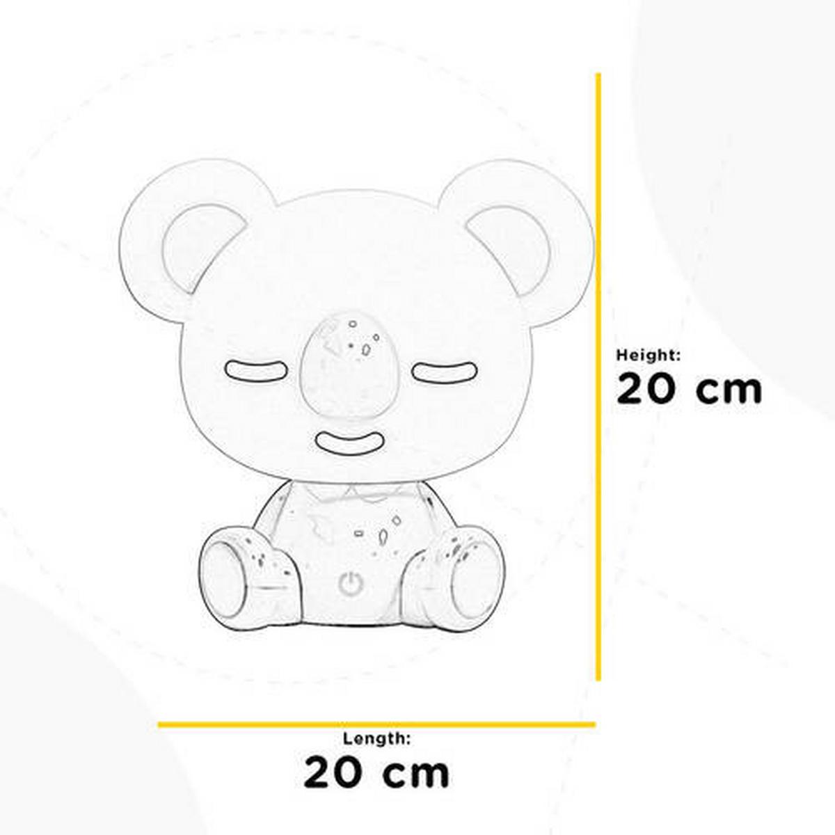 Kindertischleuchte Koala Grau max. 3 Watt - Grau, Basics, Kunststoff (20/20/16cm)