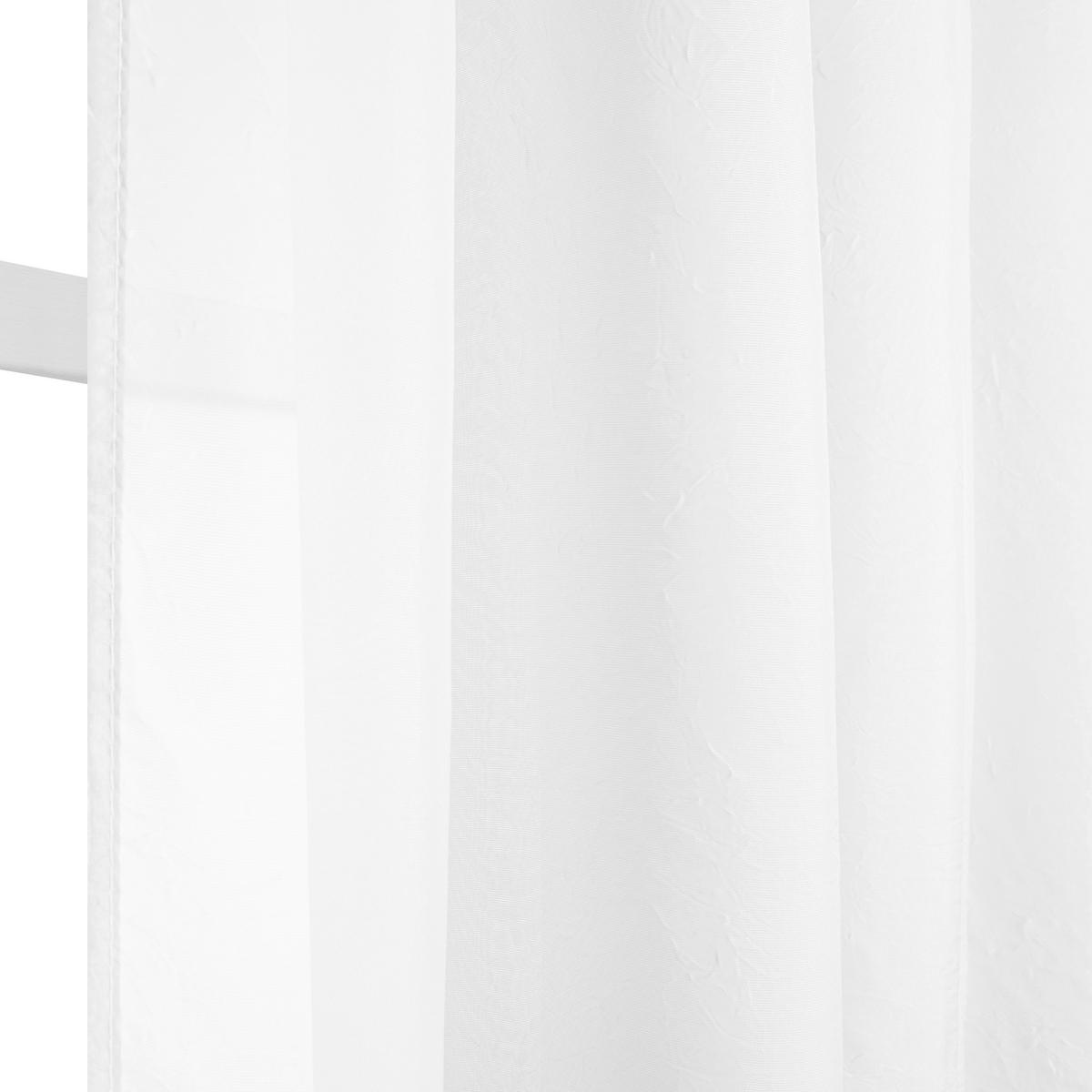ZASŁONA GOTOWA 0084449 MATHIS BLANC - biały, Basics, tkanina (280/280cm)