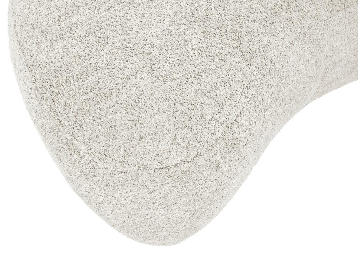 Hocker Leonas in Beige - Beige/Schwarz, MODERN, Kunststoff/Textil (102/42/66cm) - Premium Living