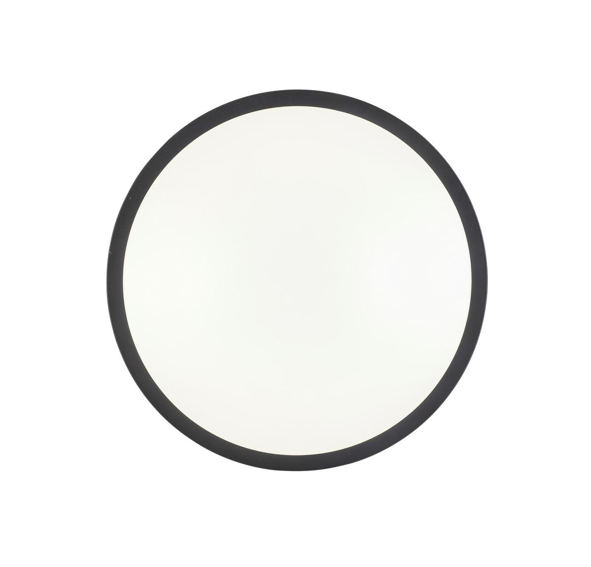 Plafonieră cu Led SHIRLEY - negru, Konventionell, plastic/metal (35/7/7cm) - Modern Living