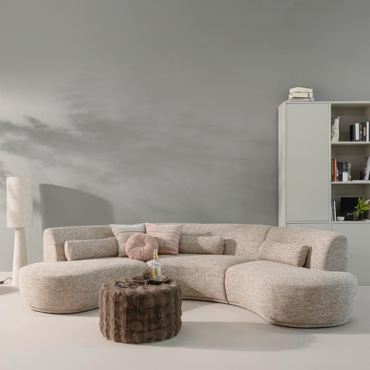 HOCKER Olven Braun B: 60cm - Braun, Design, Textil (60/36/60cm) - Livetastic
