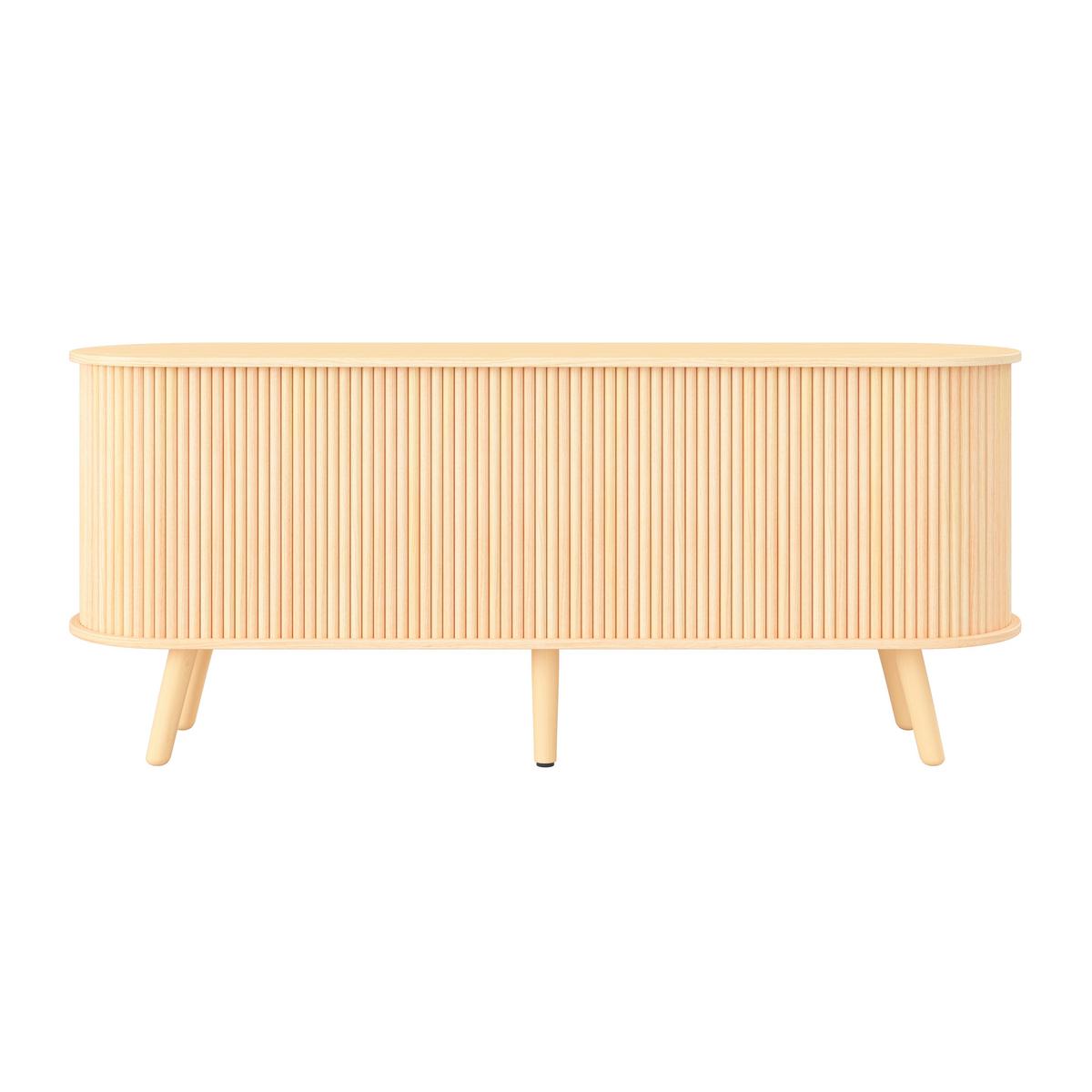 Sideboard Ennio Eichefarben Echtholz/MDF - Eichefarben, MODERN, Holz/Holzwerkstoff (160/80/40cm) - Bessagi Home