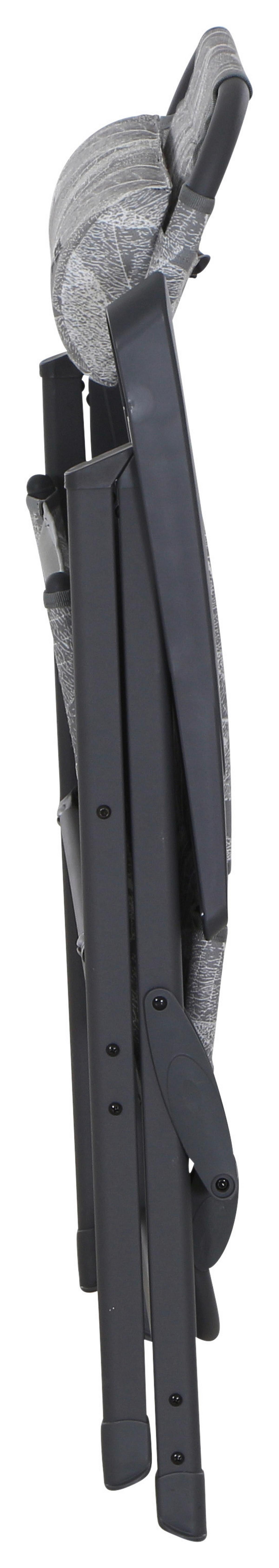 Campingsessel klappbar mit Armlehnen + Kopfpolster - Anthrazit/Grau, KONVENTIONELL, Textil/Metall (61/121/68cm) - Siena Garden