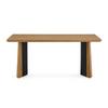 ESSTISCH LIVA - Eschefarben/Schwarz, MODERN, Holz/Holzwerkstoff (180/90/76cm) - Bessagi Home