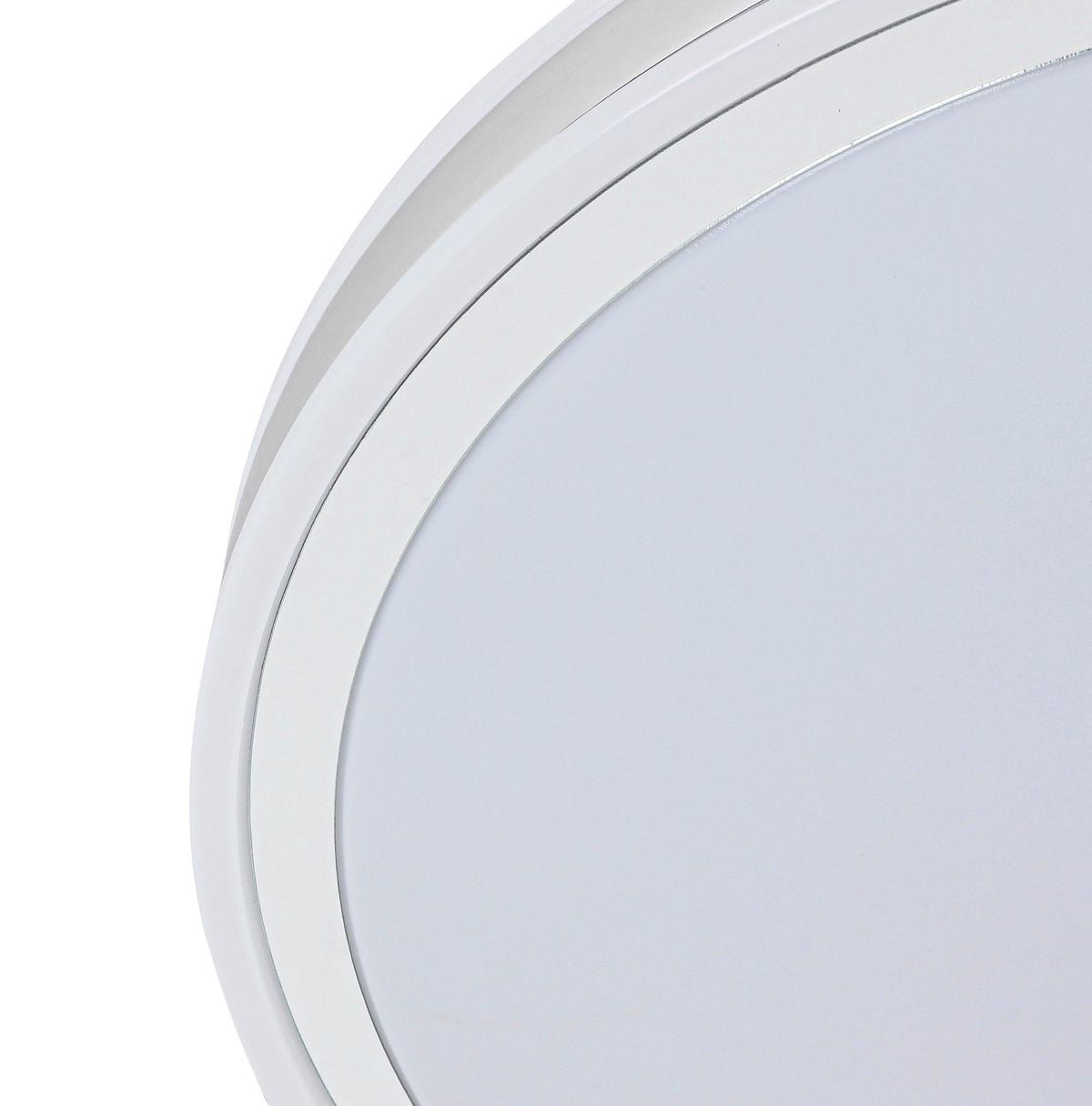 Stropna Led-svetilka Farbi - barve kroma/bela, Moderno, kovina/umetna masa (38/38/6cm) - Mömax