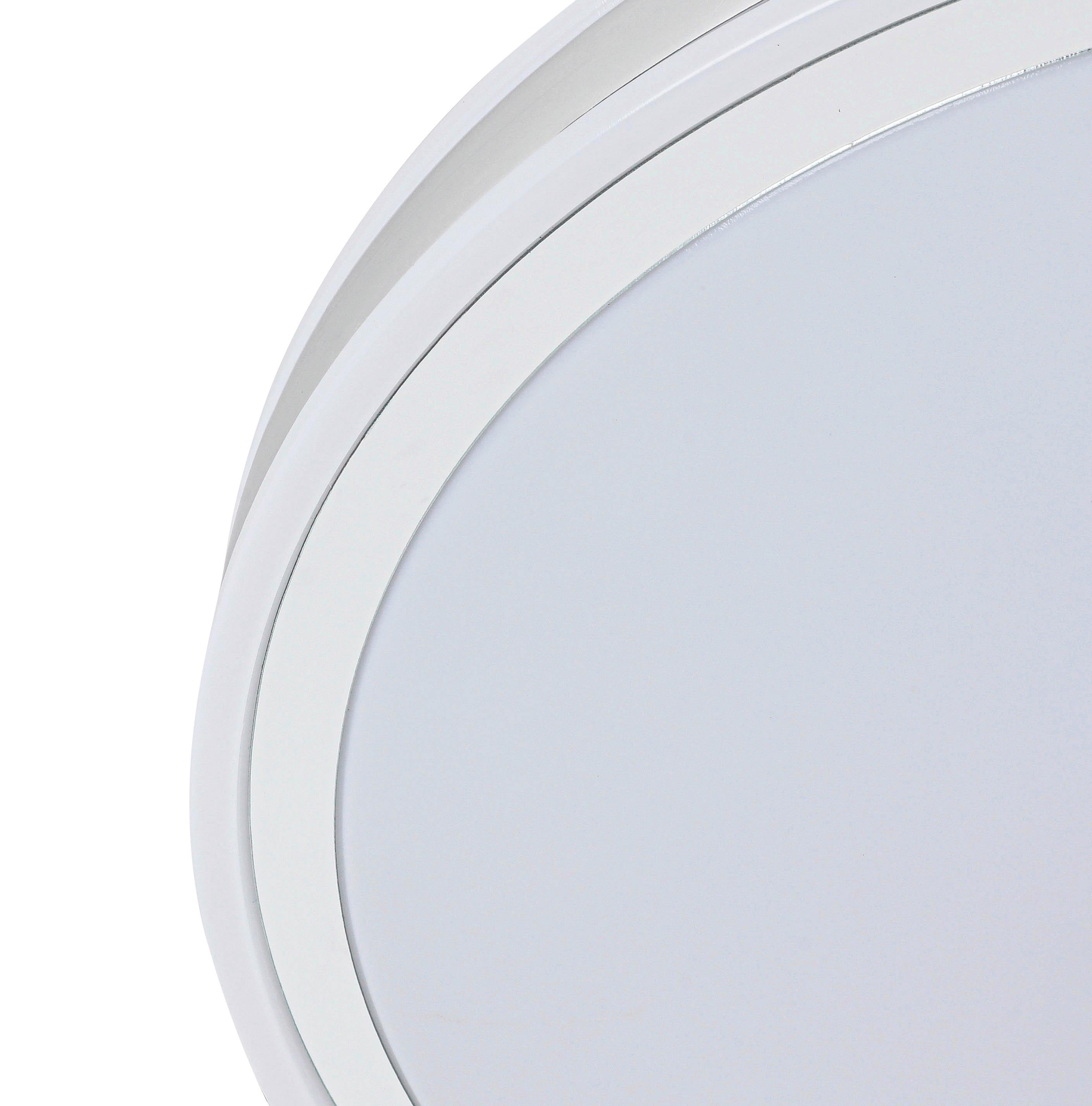 LED-TAKLAMPA FARBI - vit/kromfärg, Modern, metall/plast (38/6cm) - Mömax